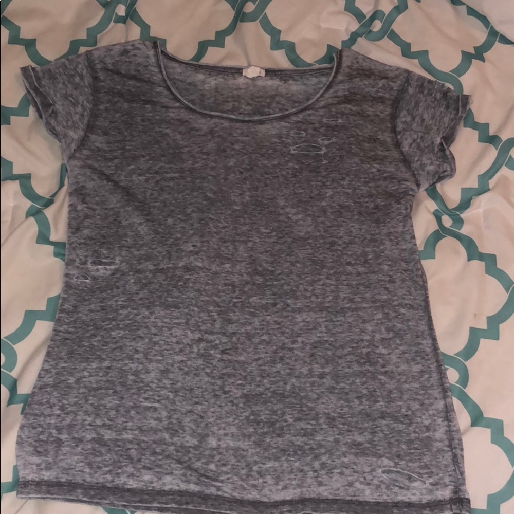 Destressed tee from garage